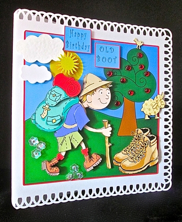 These Boots Were Made For Walking - Decoupage by Cynthia Massey