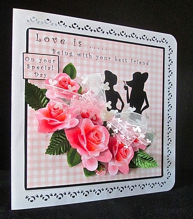 Love is...Being with your best friend Female - Decoupage by Cynthia Massey
