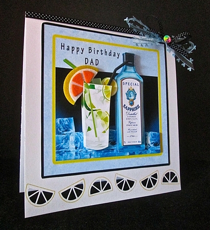 Special Gin - Decoupage by Cynthia Massey