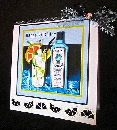 Special Gin - Decoupage by Cynthia Massey