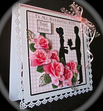 To My Wonderful Wife Decoupage by Cynthia Massey