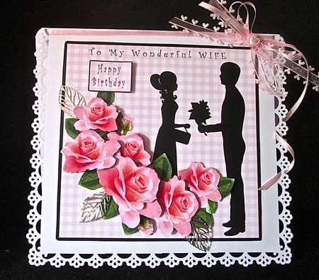 To My Wonderful Wife Decoupage by Cynthia Massey