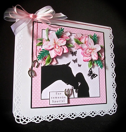 Black Beauty - Decoupage by Cynthia Massey