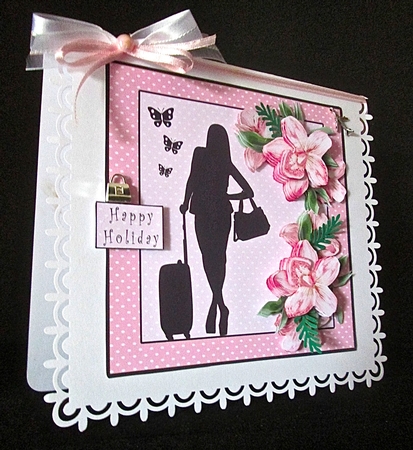 Bon Voyage Happy Holiday - Decoupage by Cynthia Massey