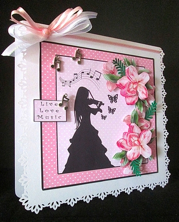 Live Love Music - Decoupage by Cynthia Massey