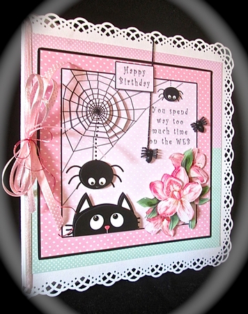 You Spend Way Too Much Time On The Web - Decoupage by Cynthia Massey