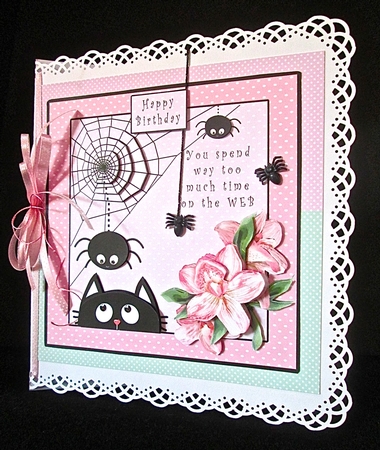 You Spend Way Too Much Time On The Web - Decoupage by Cynthia Massey