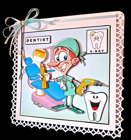 Dentist Hygienist - Decoupage by Cynthia Massey