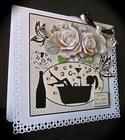 Relax Its Your Birthday - Decoupage by Cynthia Massey