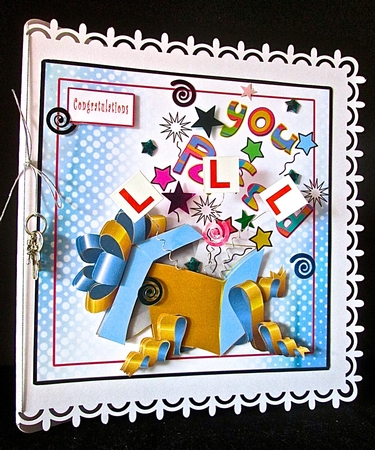 Youve Passed Congratulations - Decoupage by Cynthia Massey