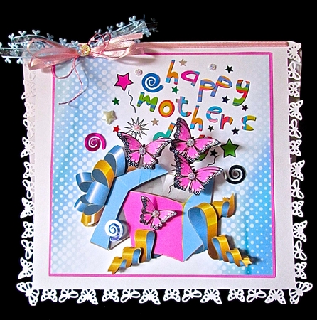 Mothers Day Butterflies - Decoupage by Cynthia Massey