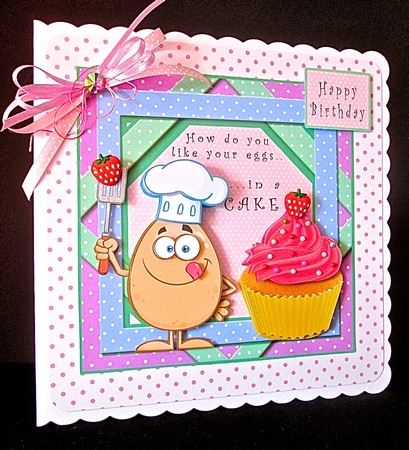 How Do You Like Your Eggs - Decoupage by Cynthia Massey