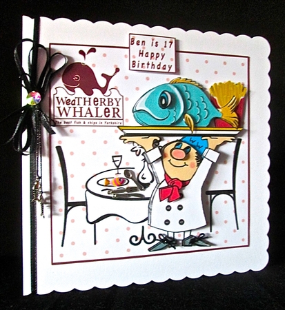 Yorkshire The Home Of Fish & Chips - Decoupage by Cynthia Massey