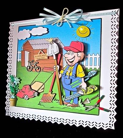 I Dig My Garden - Decoupage by Cynthia Massey