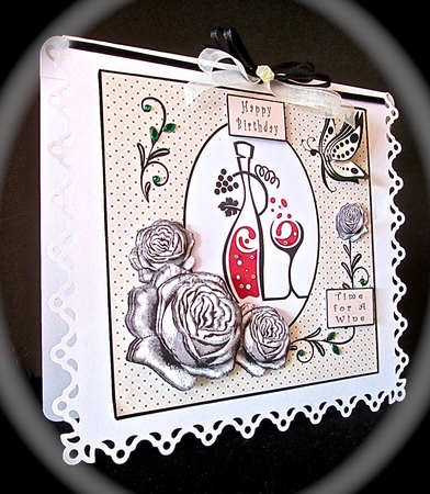 Time To Wine Down - Decoupage by Cynthia Massey