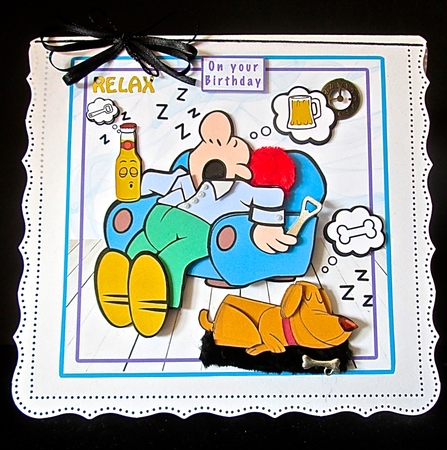 Birthday Daydreams - Decoupage by Cynthia Massey