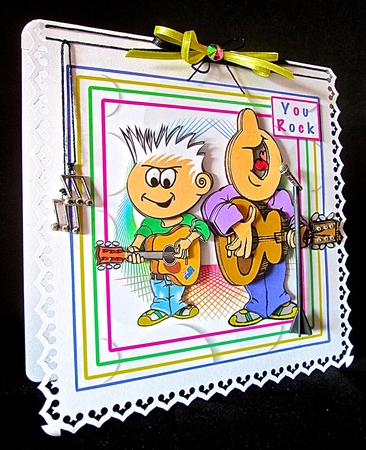You Rock - Decoupage by Cynthia Massey