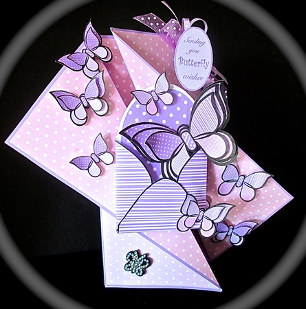 Twisted Gatefold Butterfly Wishes by Cynthia Massey