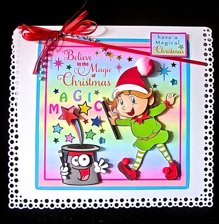 Believe In The Magic Of Christmas - Decoupage by Cynthia Massey