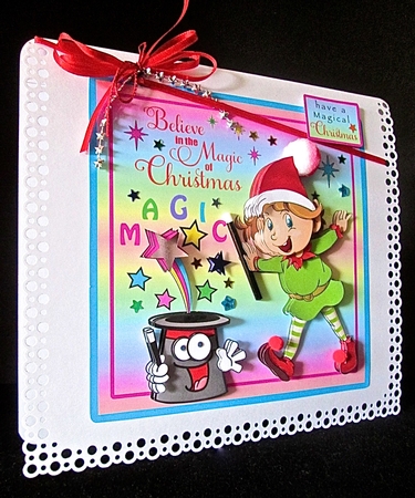 Believe In The Magic Of Christmas - Decoupage by Cynthia Massey