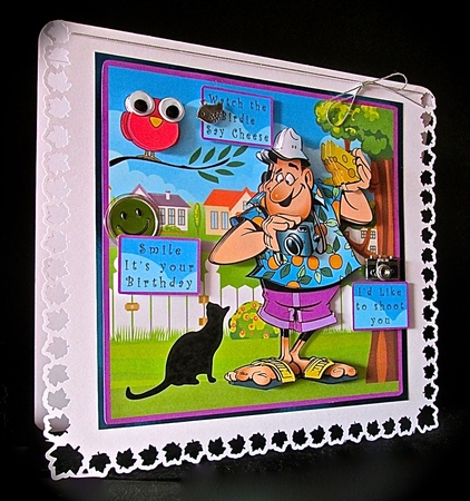 Photographer Watch the Birdie Say Cheese - Decoupage by Cynthia Massey