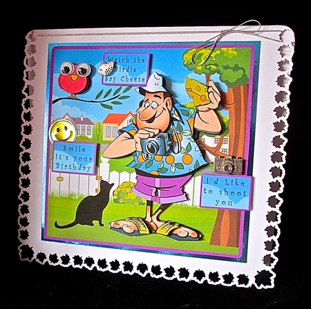 Photographer Watch the Birdie Say Cheese - Decoupage by Cynthia Massey