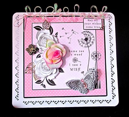 Some See A Weed I See A Wish - Decoupage by Cynthia Massey