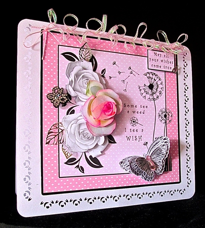 Some See A Weed I See A Wish - Decoupage by Cynthia Massey