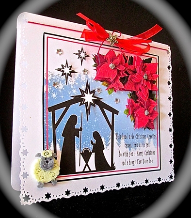 Hand Made Christmas Greeting by Cynthia Massey