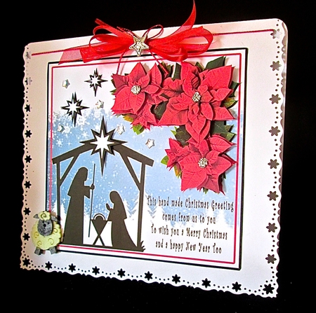 Hand Made Christmas Greeting by Cynthia Massey