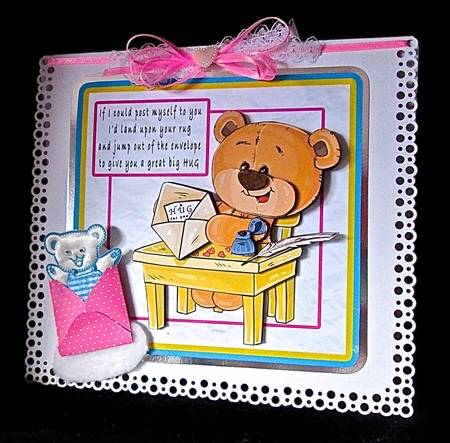 A Hug For You - Decoupage by Cynthia Massey