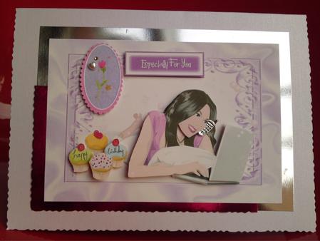 Girls Best Friend, Her Laptop & Yummy Cakes by Cynthia Massey