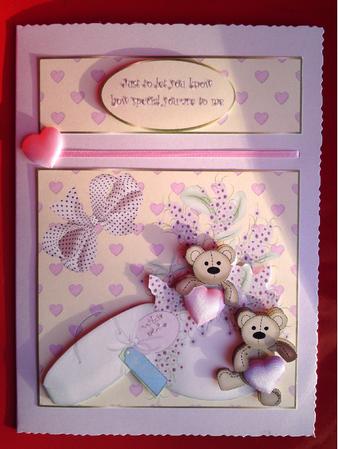 Bears Hearts and Flowers by Cynthia Massey