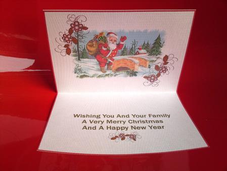 Christmas Santa in the Snow Insert by Cynthia Massey