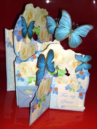 Lilac and Blue Cascade Deluxe by Cynthia Massey