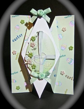 Diamond Fold Easter Egg by Cynthia Massey