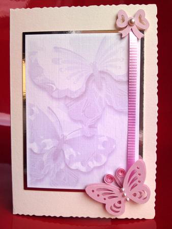 Subtle Shade Oriental Butterflies Backing Paper by Cynthia Massey