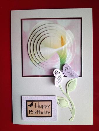 Beautiful Calla Lily Circle Pyramid by Cynthia Massey
