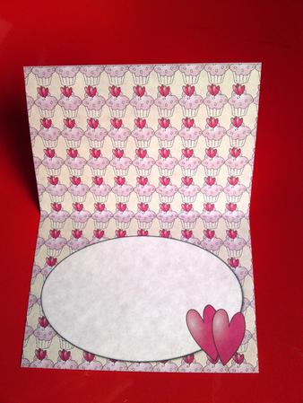 Valentine's Cupcakes Insert (cream) by Cynthia Massey