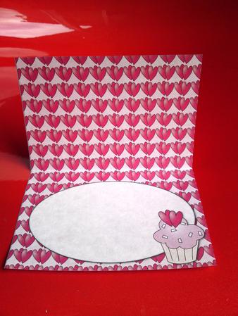 Valentine's Cupcake Insert (misty Rose) by Cynthia Massey