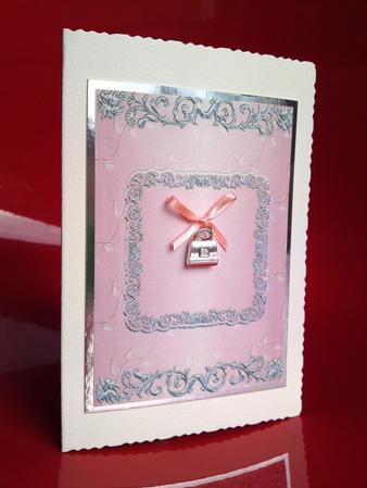 Silverleaf Card Front - Perfect Pink by Cynthia Massey