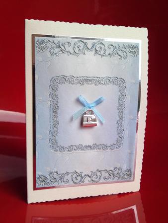 Silverleaf Card Front - Summer Sky by Cynthia Massey