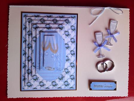 Champagne Wedding Pyramage Blue by Cynthia Massey