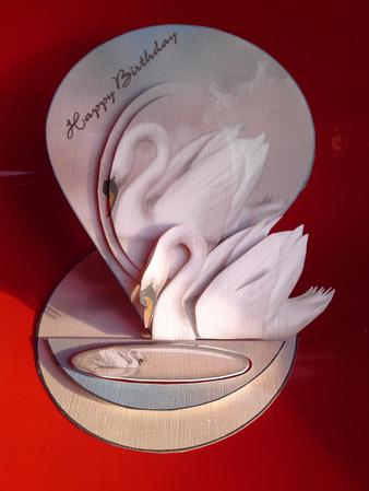 Swan Teardrop Easel by Cynthia Massey