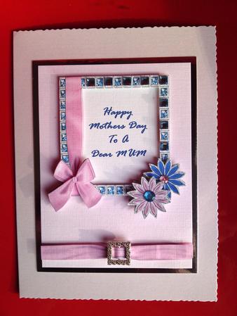 Pink & Blue Sparkle - Mothers Day by Cynthia Massey