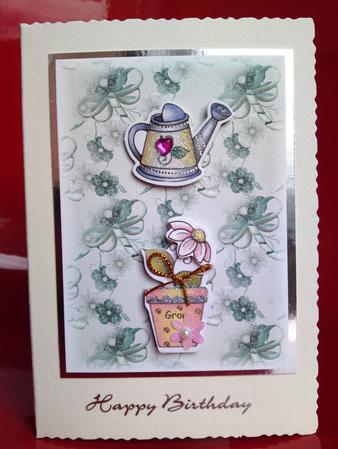 Butterflies & Flowers Background by Cynthia Massey