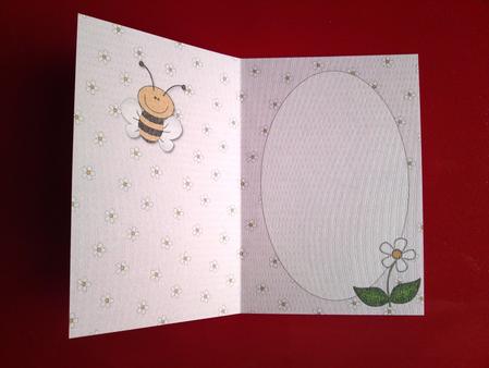 'bee' Happy Insert 2 (misty Rose) by Cynthia Massey
