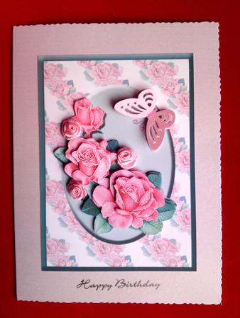 Peachy Roses - Blank by Cynthia Massey
