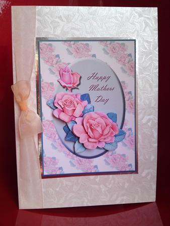 Peachy Roses - Mother by Cynthia Massey