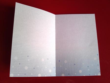 Blank A5 Potrait Insert in Blue by Cynthia Massey